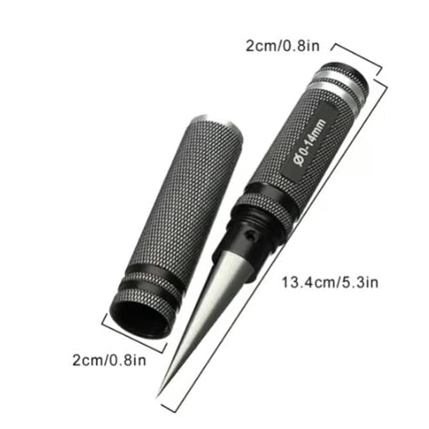 Multipurpose Manual Hole Punch, 0-14mm Aluminum Alloy Expanding Hole Puncher Opener,Drilling Tool for Woodworking Tool Box, DIY Crafts, Hand Tools - Image 5