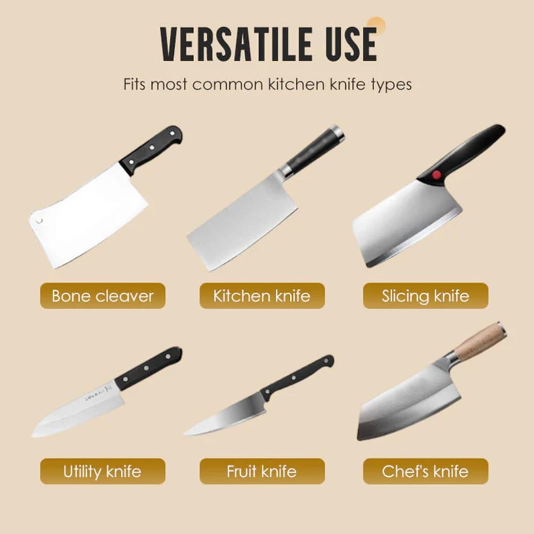 2026 New Automatic Kitchen Knife Sharpener, Sharpening System with Diamond Grinding Wheel & Strong Suction Base, Fast & Safe Sharpening for Most Household Knives - Image 6