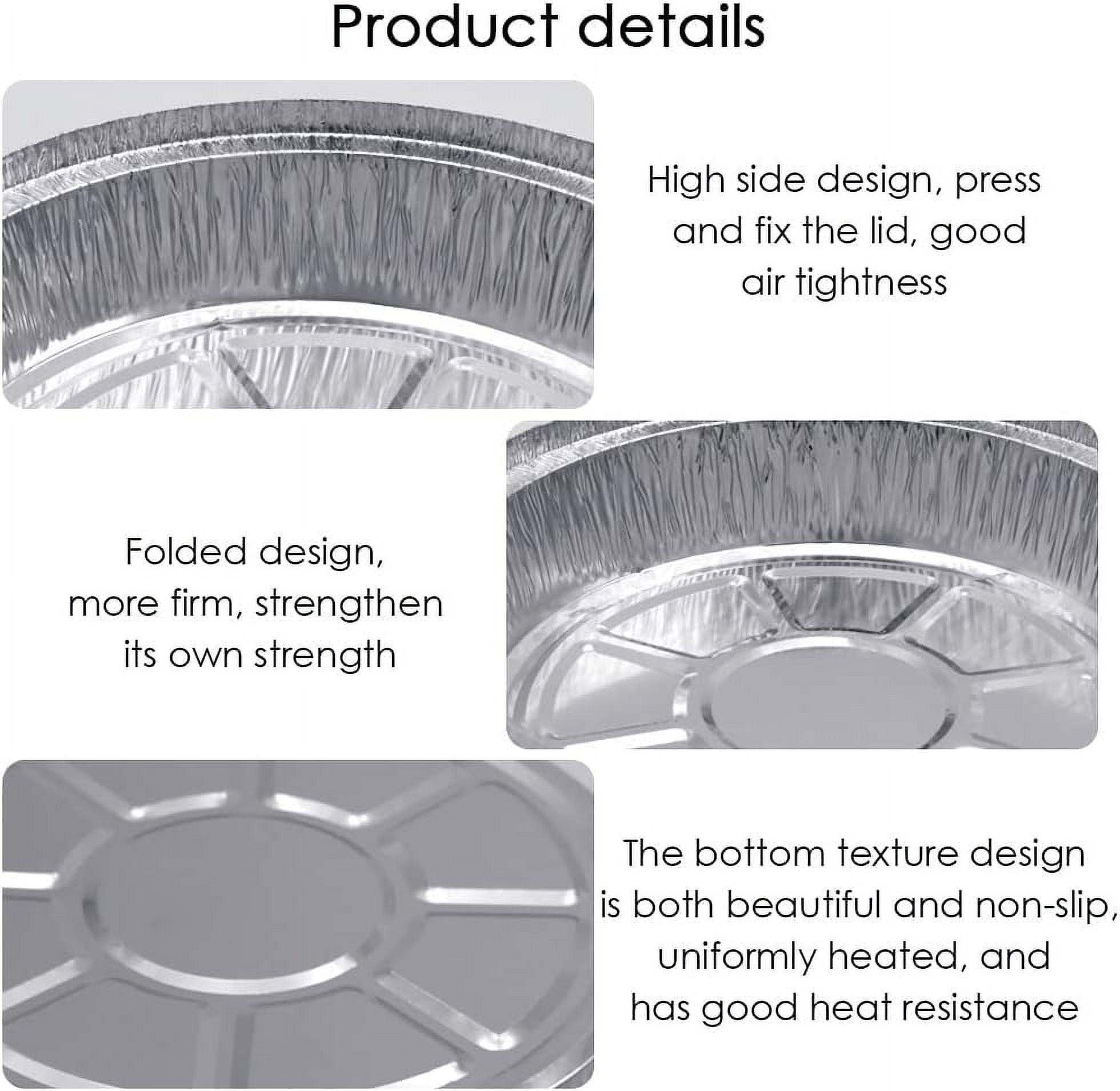 Reusable Aluminum Foil Air Fryer Liners, 50 PCS Non-Stick Round Oil-Proof Liners for Air Fryer, Steamer Basket, Instant Pot, Oven & Grill - Image 5