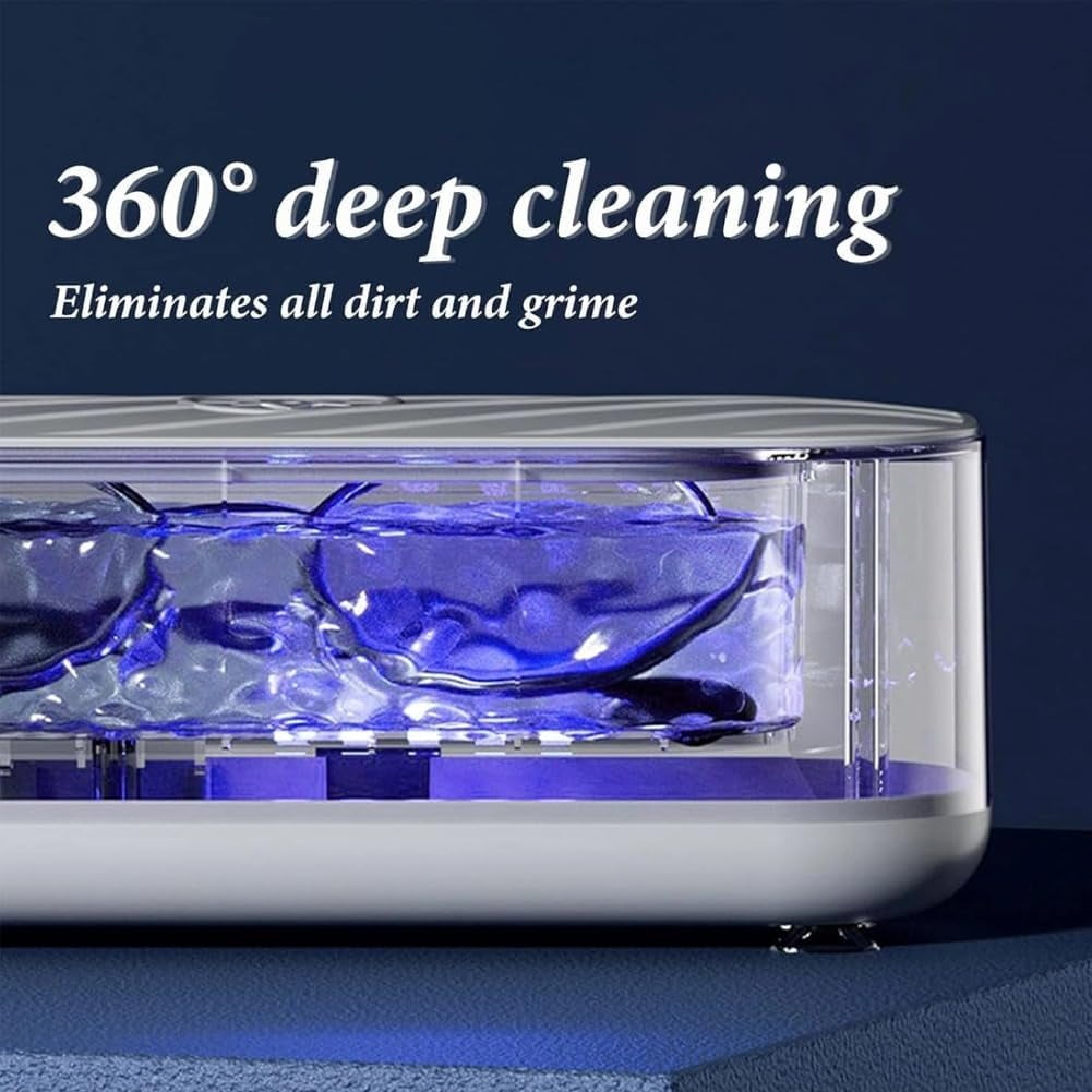 Ultrasonic Glasses Cleaner Machine, Fast Deep Cleaning, No Scratches, for Jewelry Eyeglass - Image 3