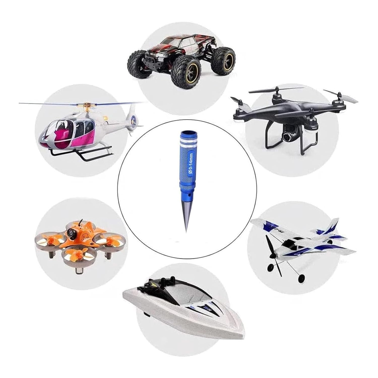 Multipurpose Manual Hole Punch, 0-14mm Aluminum Alloy Expanding Hole Puncher Opener,Drilling Tool for Woodworking Tool Box, DIY Crafts, Hand Tools - Image 6