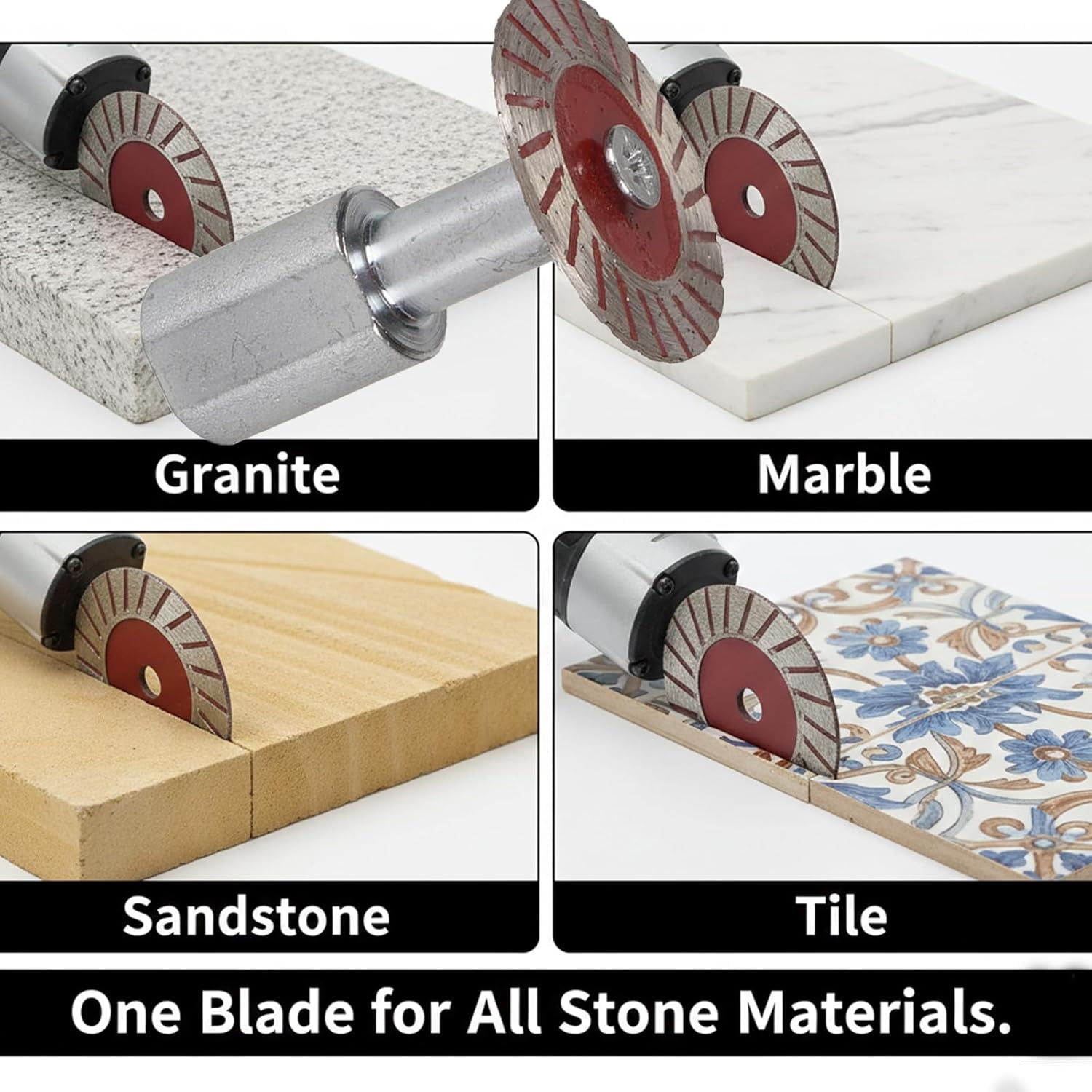 3/5PCS 1.57" 40mm Diamond Saw Blades Set, Precision Stone Cutting Made Easy with Mandrel, Multi-Functional Professional for Granite Marble Sandstone Grinder - Image 2