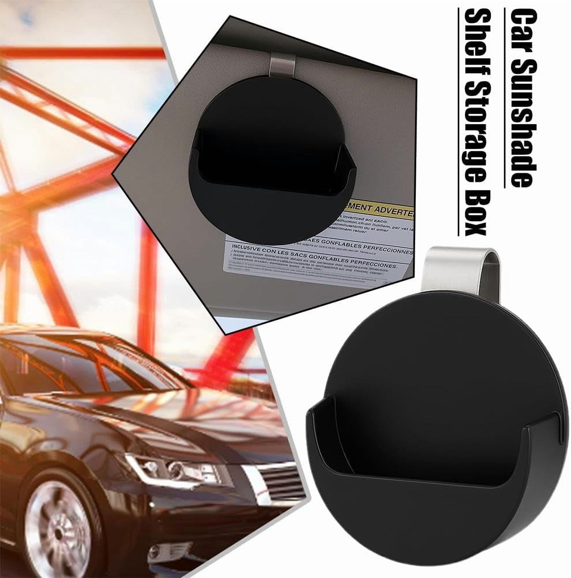 Dip Can Holder for Car Visor, Black Car Visor Clip Holder with Secure Storage Box for ZYN & Cigarette Pouch, Plastic Zyn Container Storage Clip for Car Sun Viso - Image 6