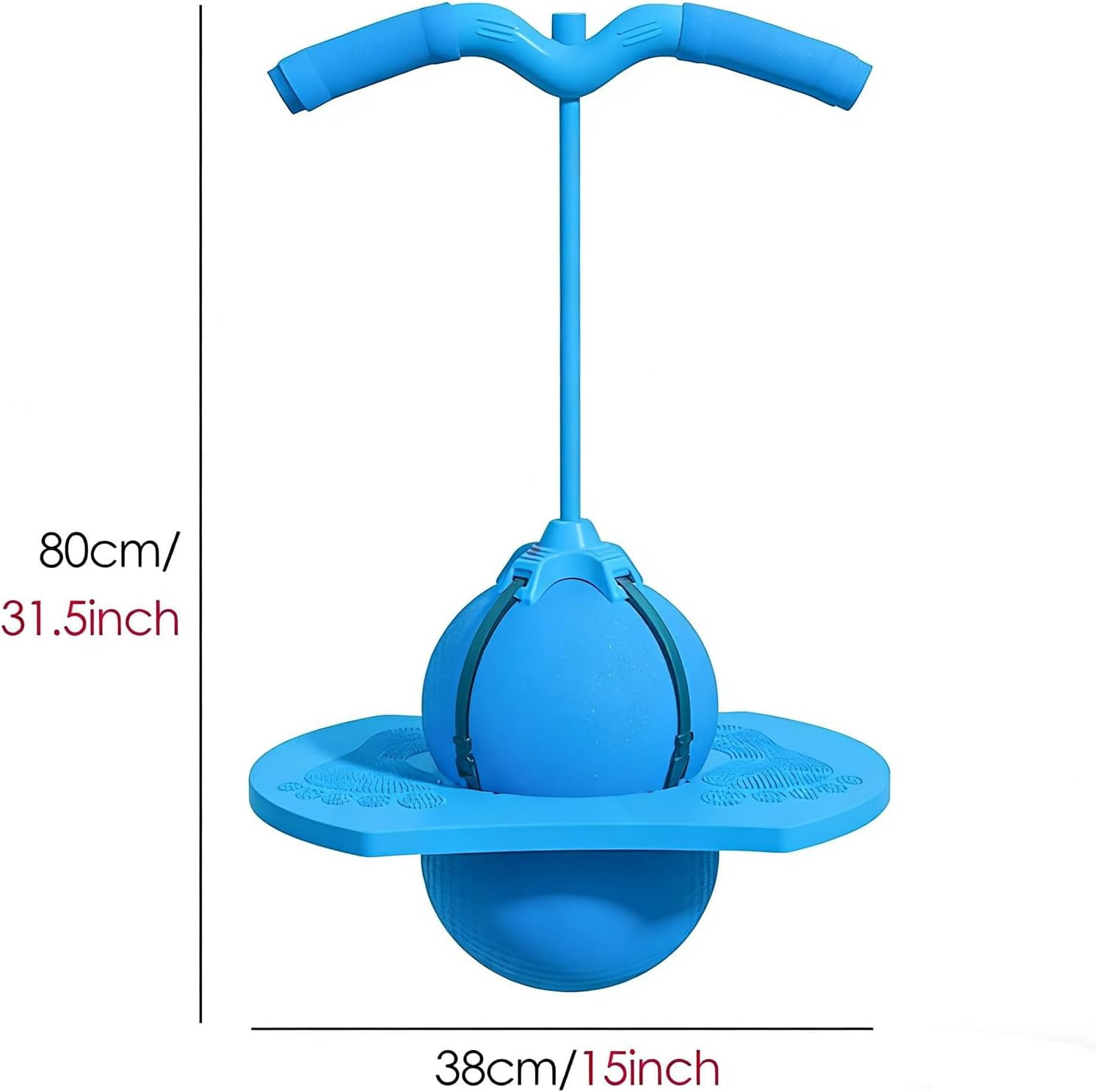 Balance Jumping Ball, Indoor & Outdoor Anti-Slip Balance Board Toy with Handle & Pump, Improve Coordination, Motor Skills and Fitness Training - Image 4