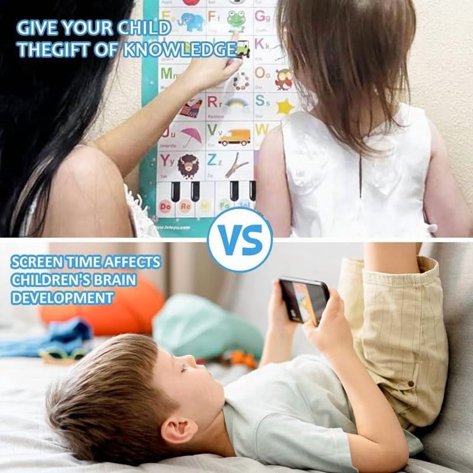 Talking Wall Chart for Kids,2025 New English Alphabet Learning Poster with Sounds, Interactive ABCs Numbers, Educational Music Toy Ages 3+(1pc) - Image 7