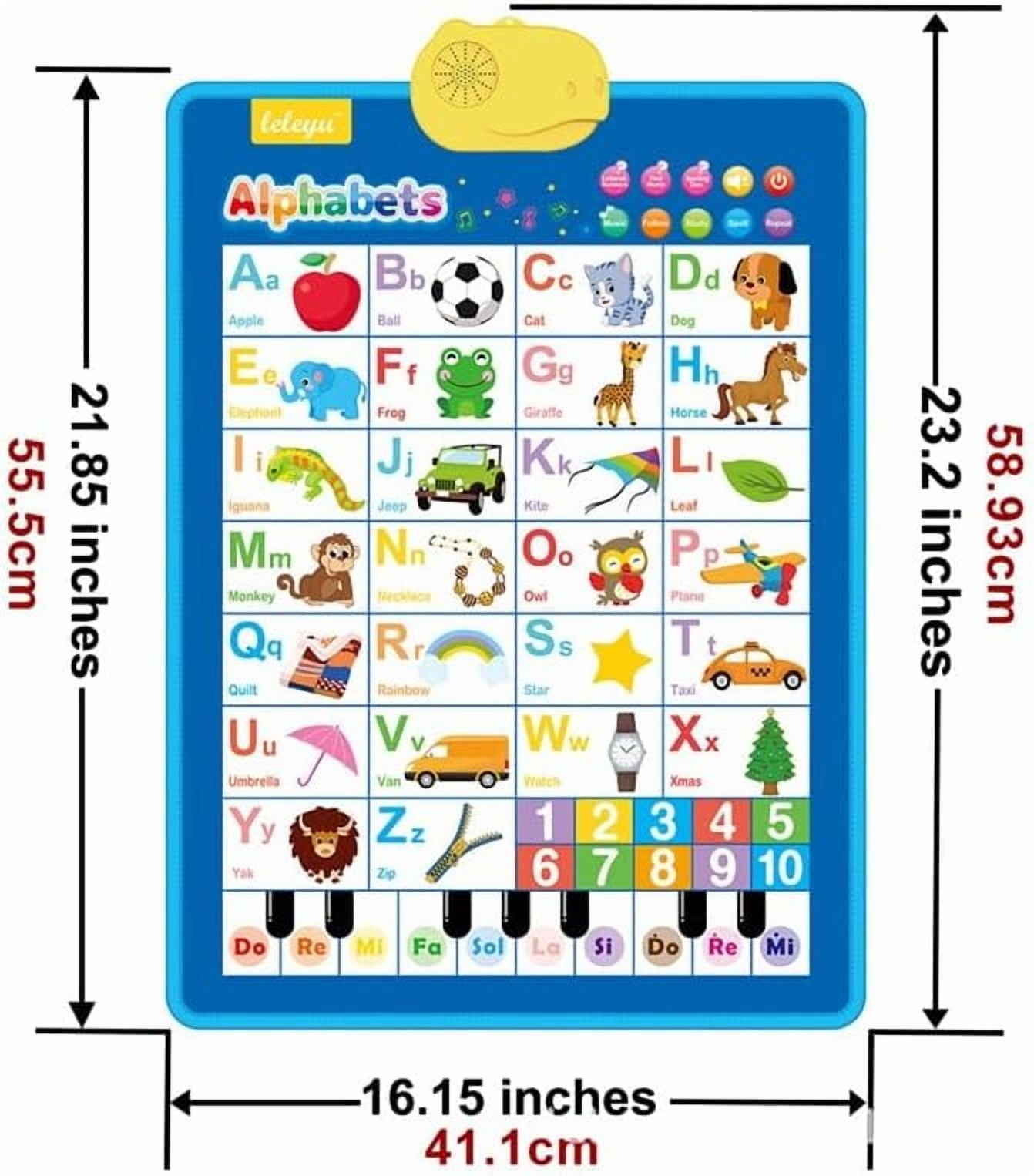 Talking Wall Chart for Kids,2025 New English Alphabet Learning Poster with Sounds, Interactive ABCs Numbers, Educational Music Toy Ages 3+(1pc) - Image 4