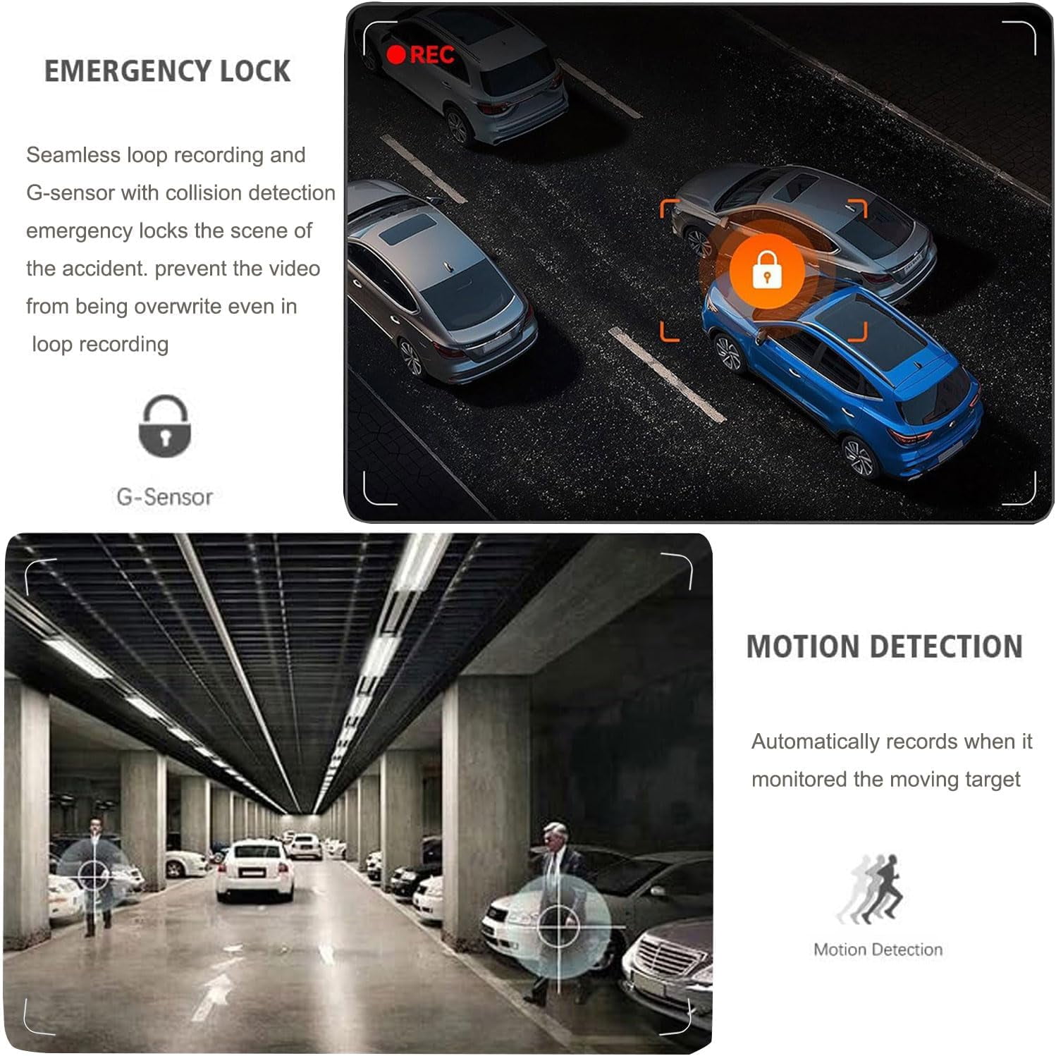 Full View Car Dashcam System, 360° 4 Channel Dash Cam Front Rear Left Right with Infrared Night Vision, 1080P Full HD Dash Camera for Cars Loop Recording & Parking Monitor. - Image 7