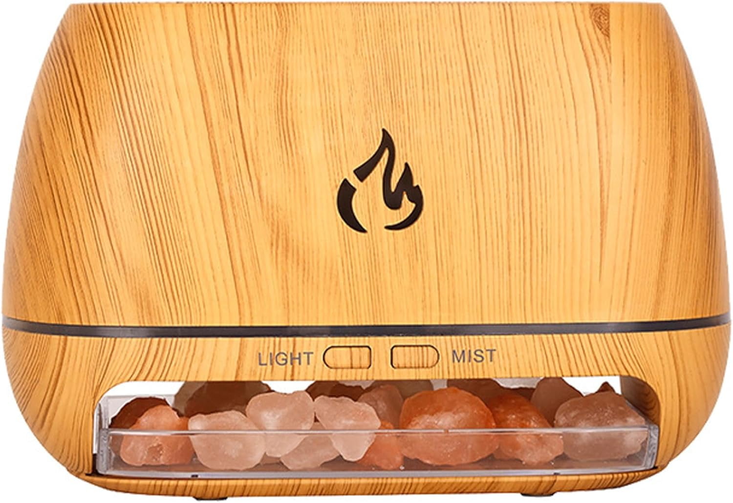 3-in-1 Ultrasonic Essential Oil, 6.76OZ Simulation Flame Humidifier with Colorful Light & Auto Shut-Off, Wood Grain Aroma Diffuser for Bedroom, Office, Home. - Image 6
