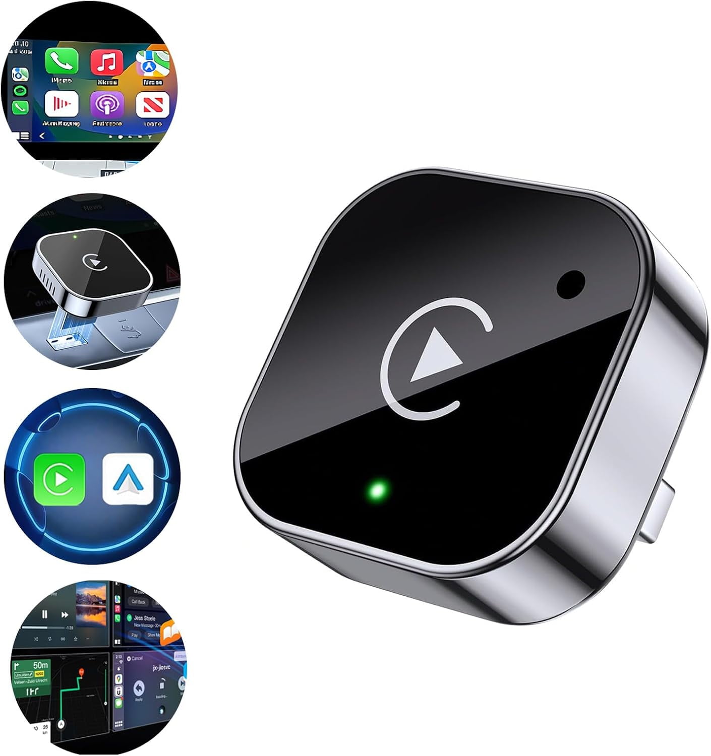 2026 Wireless Adapter, 2 in 1 Wired to Wireless Adapter for Apple CarPlay and Android Auto, Plug and Play with Stable Connection - Image 7