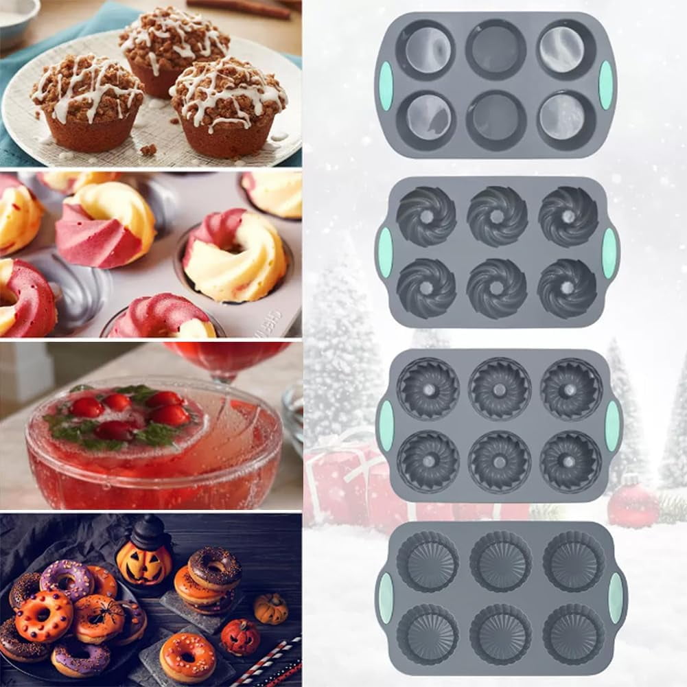 Wreath Ice Mold, 2026 New Flexible Silicone Christmas Wreath Ice Cube Tray Set with Snowflake Mold for DIY Holiday Cocktails, Whiskey & Seasonal Crafts - Image 8