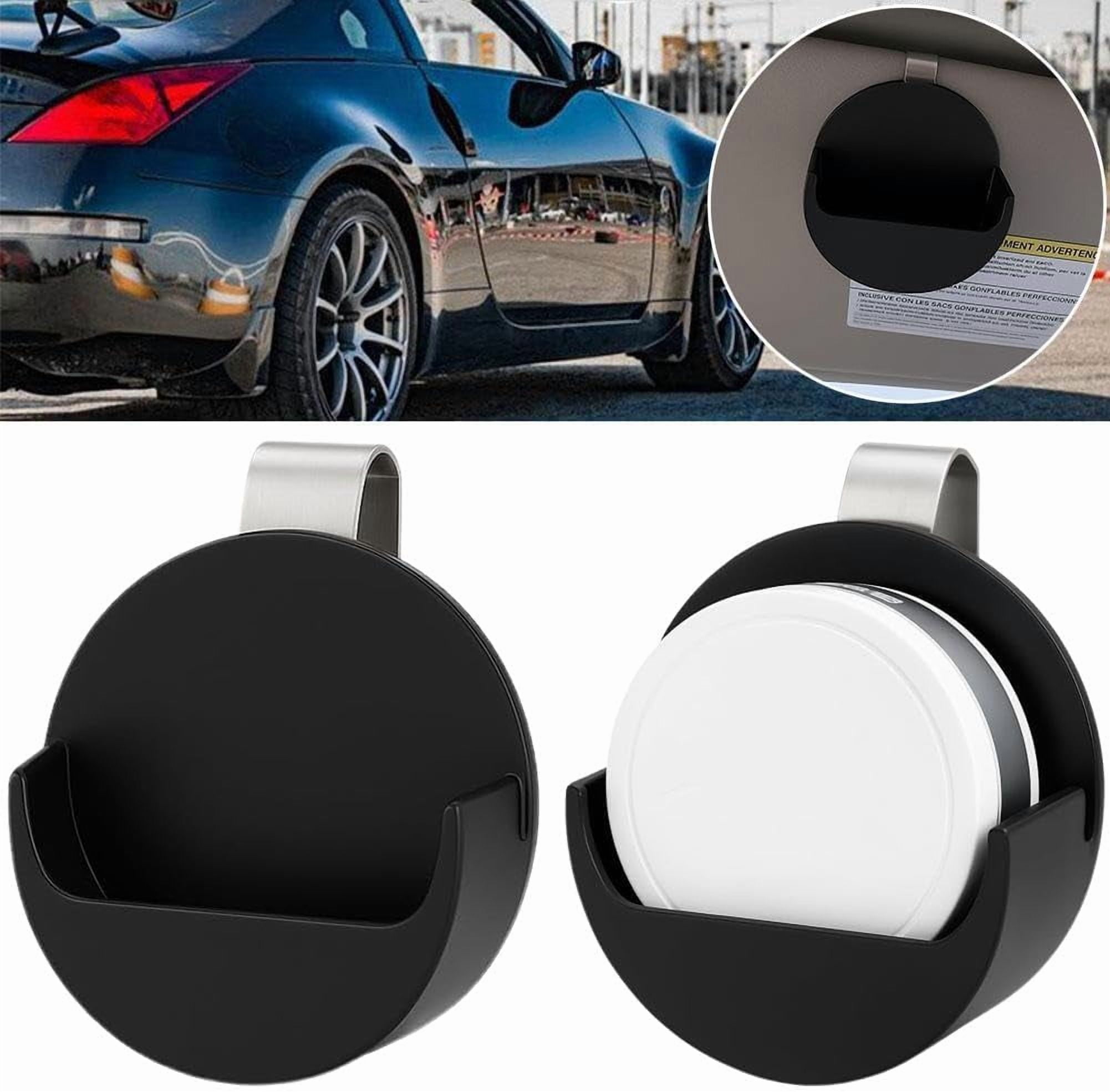 Dip Can Holder for Car Visor, Black Car Visor Clip Holder with Secure Storage Box for ZYN & Cigarette Pouch, Plastic Zyn Container Storage Clip for Car Sun Viso - Image 3