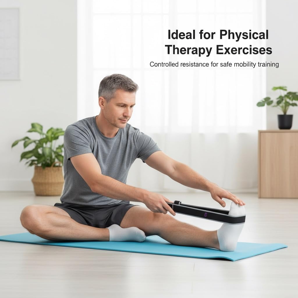 Numbered Resistance Band, 6.5ft Leg Stretcher Band with Loops, Adjustable Pilates & Fitness Strap for Full Body Stretching Shaping - Image 6