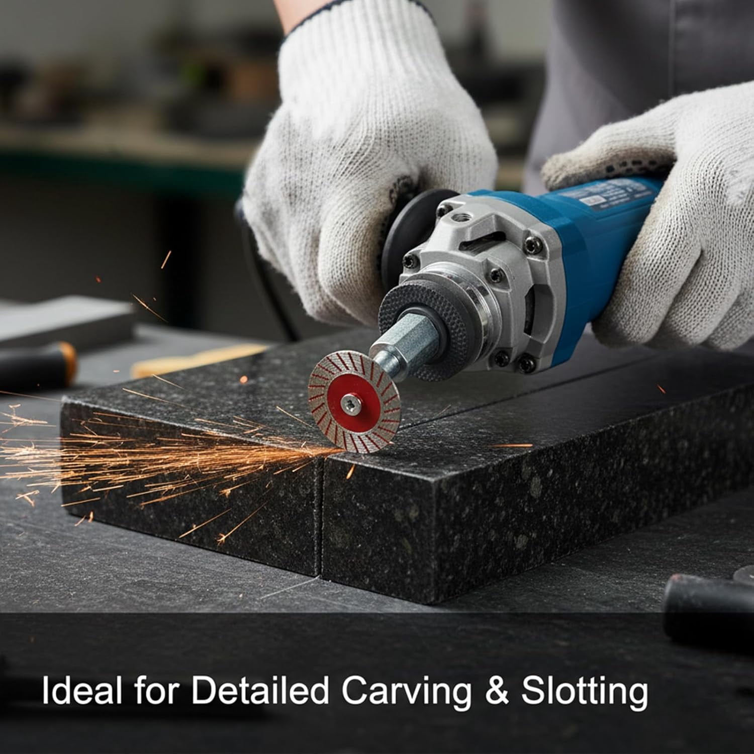 3/5PCS 1.57" 40mm Diamond Saw Blades Set, Precision Stone Cutting Made Easy with Mandrel, Multi-Functional Professional for Granite Marble Sandstone Grinder - Image 3