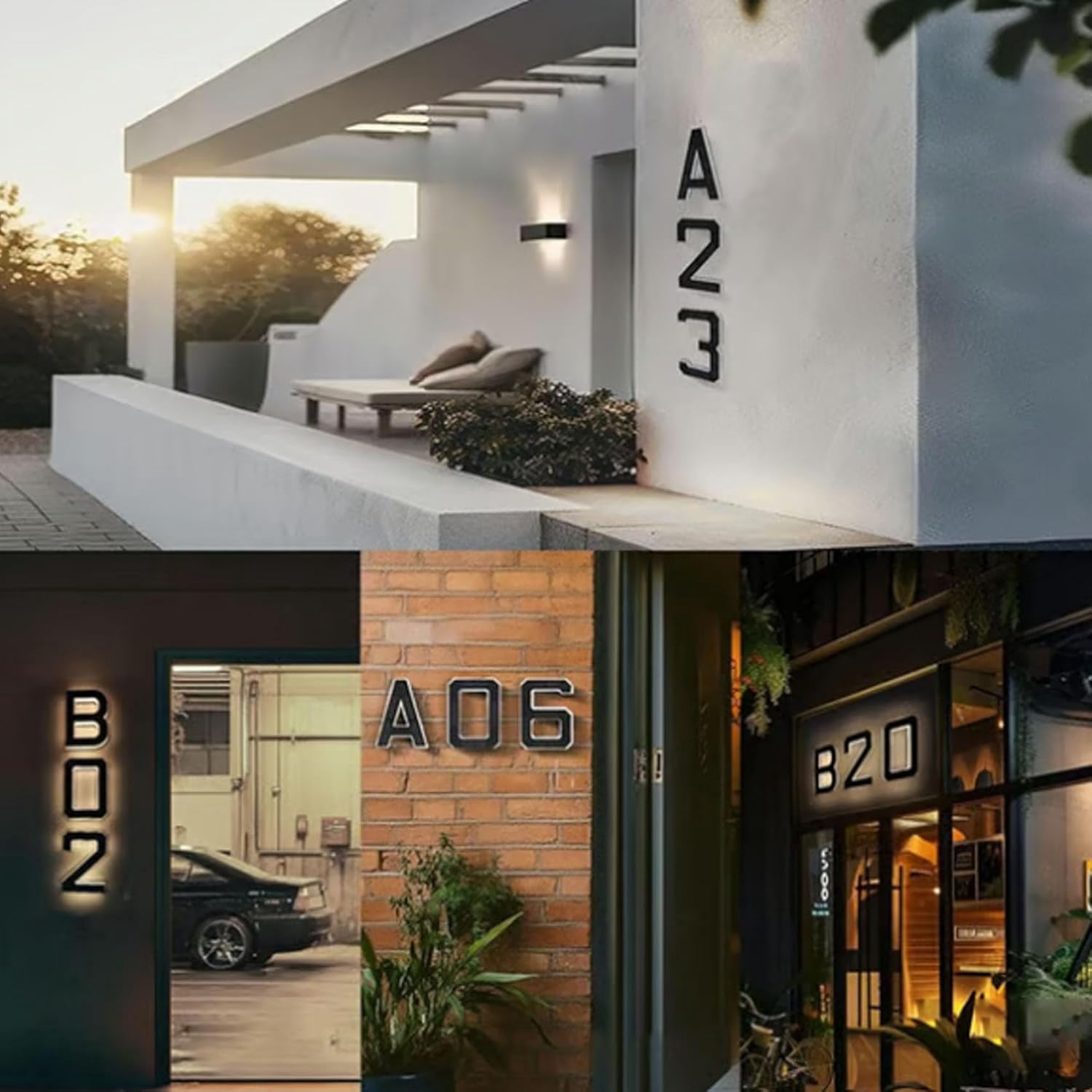 Solar-Powered Outdoor House Number Light, 9 Inch No Wiring Solar Panel Light Up House Numbers for Outside, Waterproof Backlit LED Address Numbers for Home - Image 2