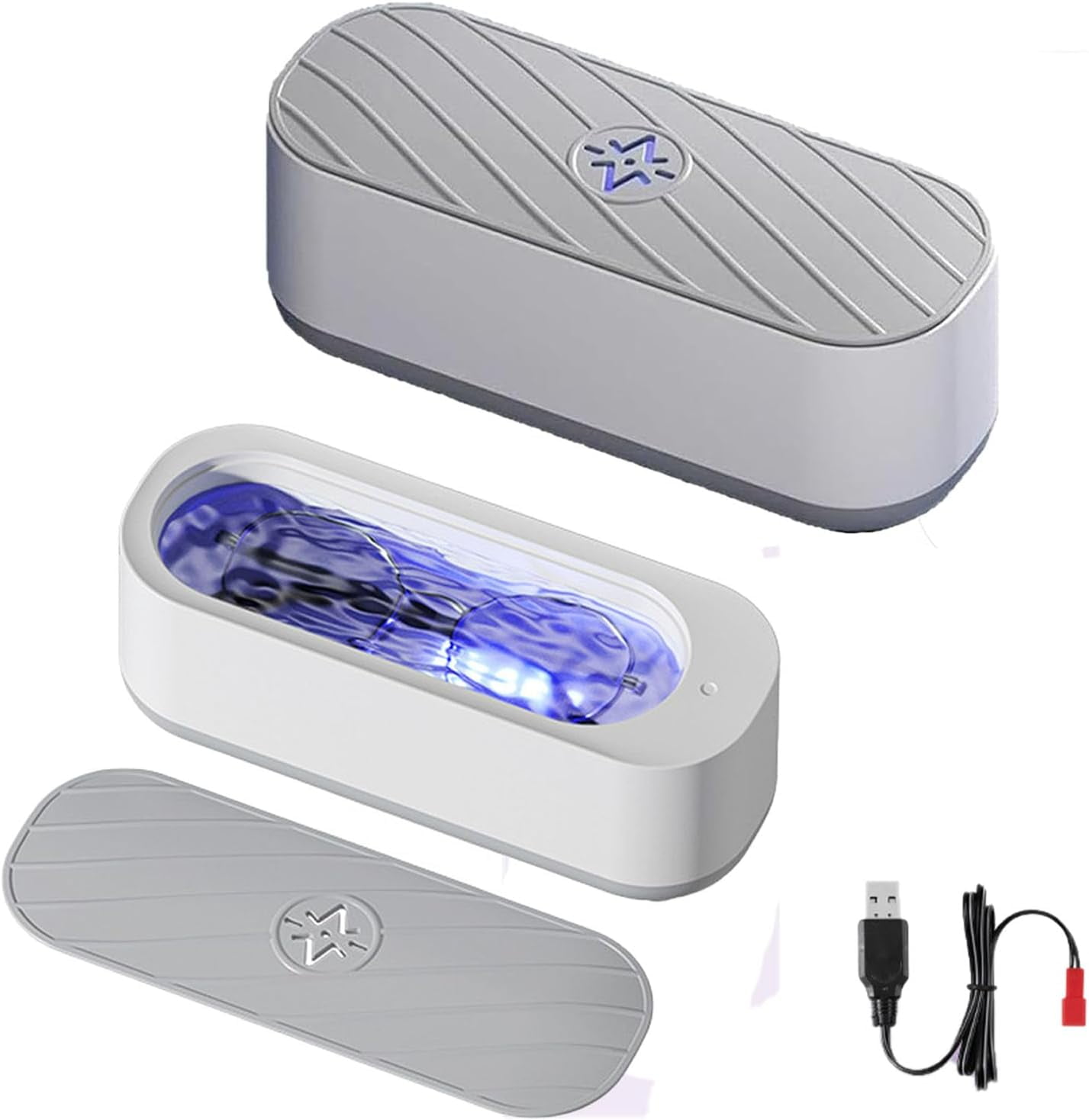 Ultrasonic Glasses Cleaner Machine, Fast Deep Cleaning, No Scratches, for Jewelry Eyeglass