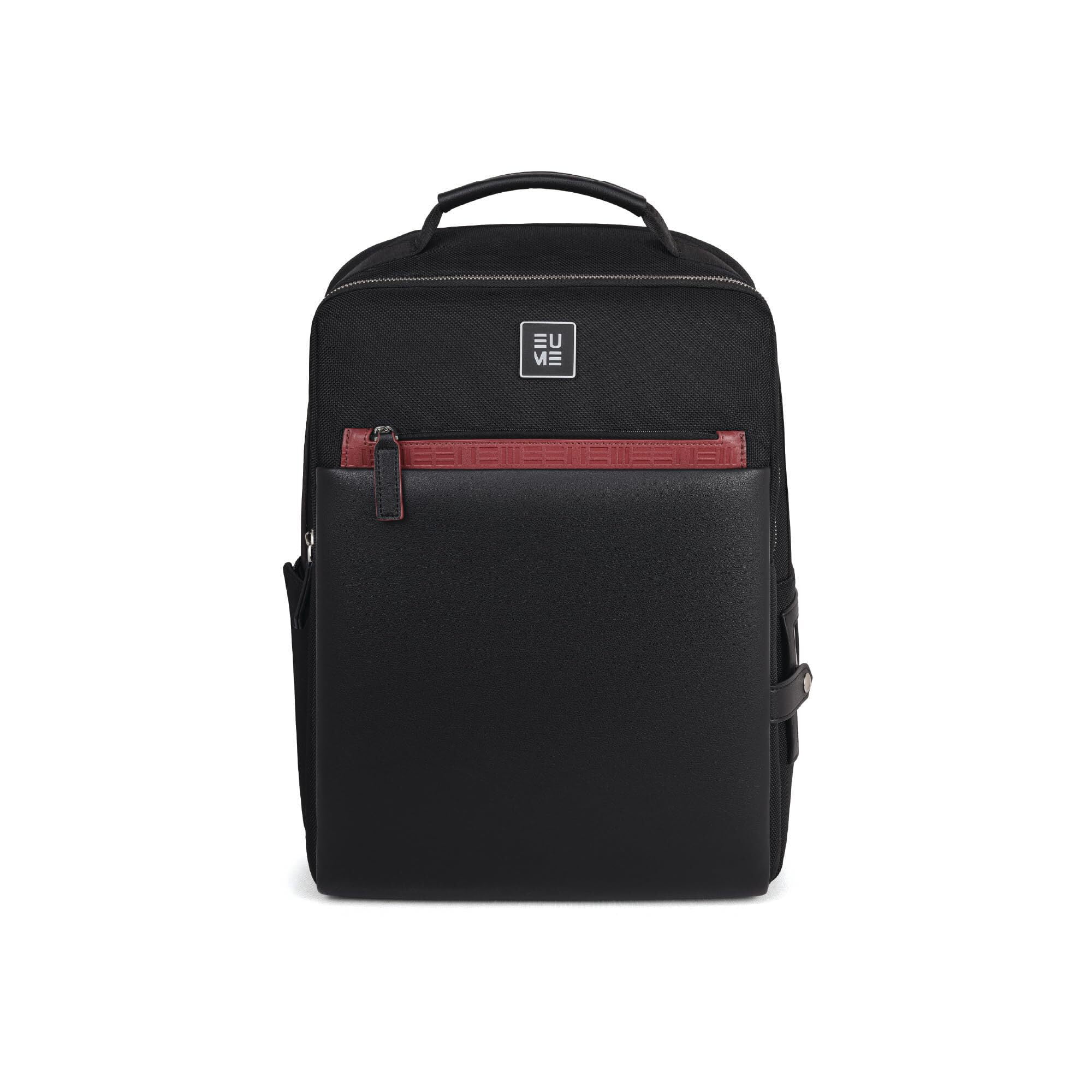 EUME Stratos 23L Laptop bags for Men Office Use | Stylish Backpack Bag | 2 Large Compartments for Gadgets Daily Essentials, Fits Upto 15.6" Laptop | Spacious Backpack for Travelling | Charcoal Black