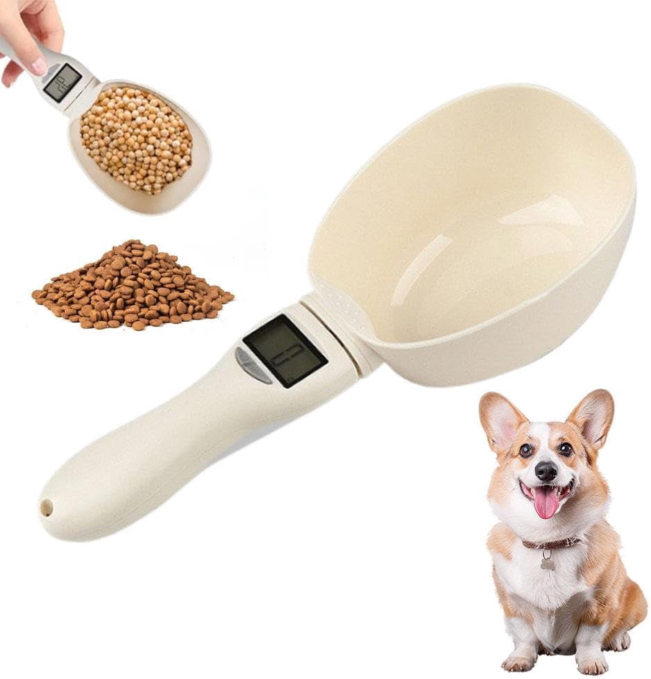 Electronic Measuring Cup, High Precision Kitchen Gadge with Lcd Screen & Five Units-g,ml,Cup,Oz, 800g/0.1g High Precision for Pet Dog Cat Food, Cooking Baking