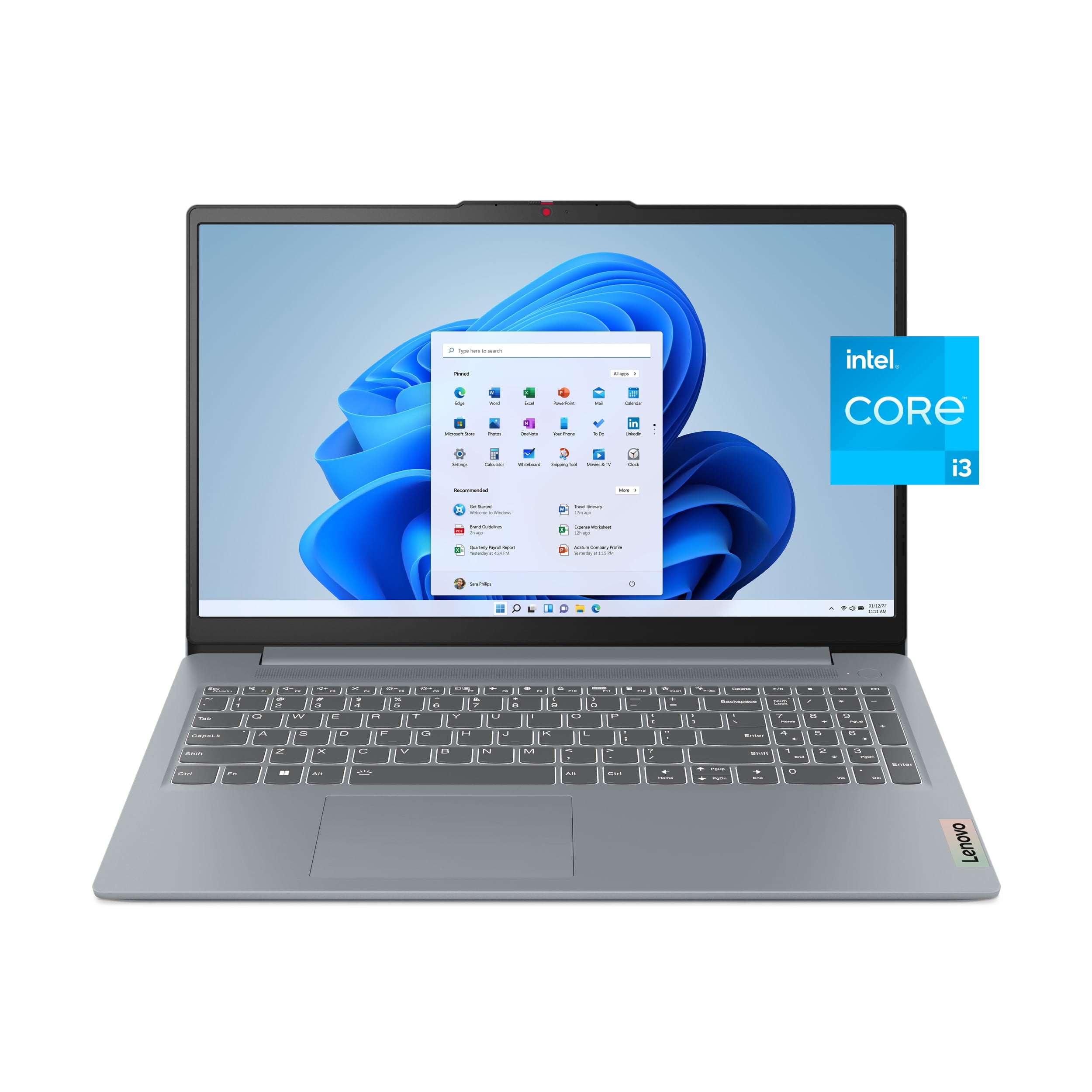 LENOVO 82XB008LUS IdeaPad Slim 3 15IAN8 15.6" FHD i3-N305 1.8GHz Intel UHD Graphics 8GB RAM 256GB SSD Win 11 Home Arctic Grey