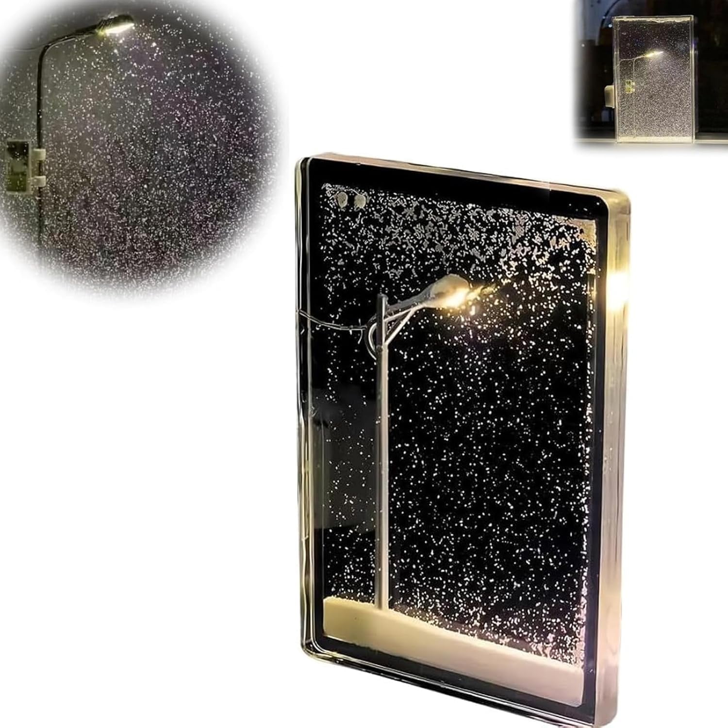 The Magic Snow Lamp，2026 New DIY Handmade Christmas Decorations, with 3 Brightness Levels，Perfect for Bedroom Party Decorations（5.9in）