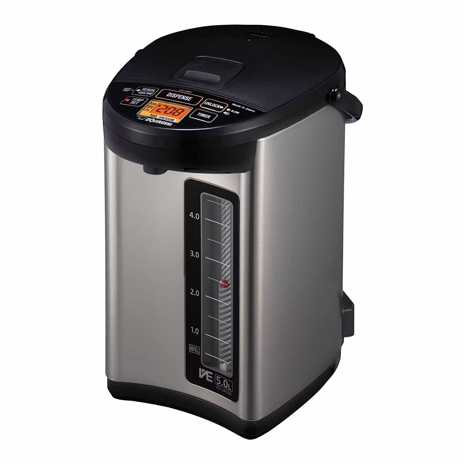 Zojirushi CV-JAC50XB 5.0 Liter VE Hybrid Water Boiler and Warmer (Stainless Black)