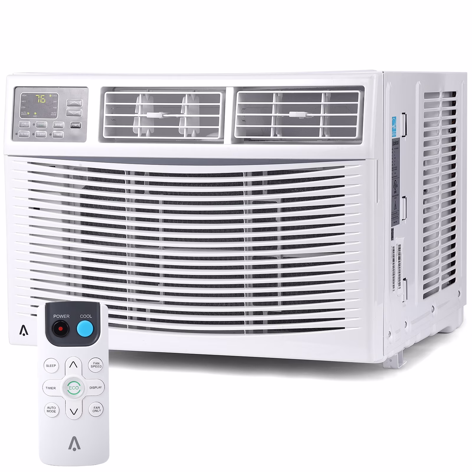 10,000BTU Window Air Conditioner, Ac Window Unit with Remote Control,Wi-Fi Enabled,Rooms Up to 450 Sq.Ft