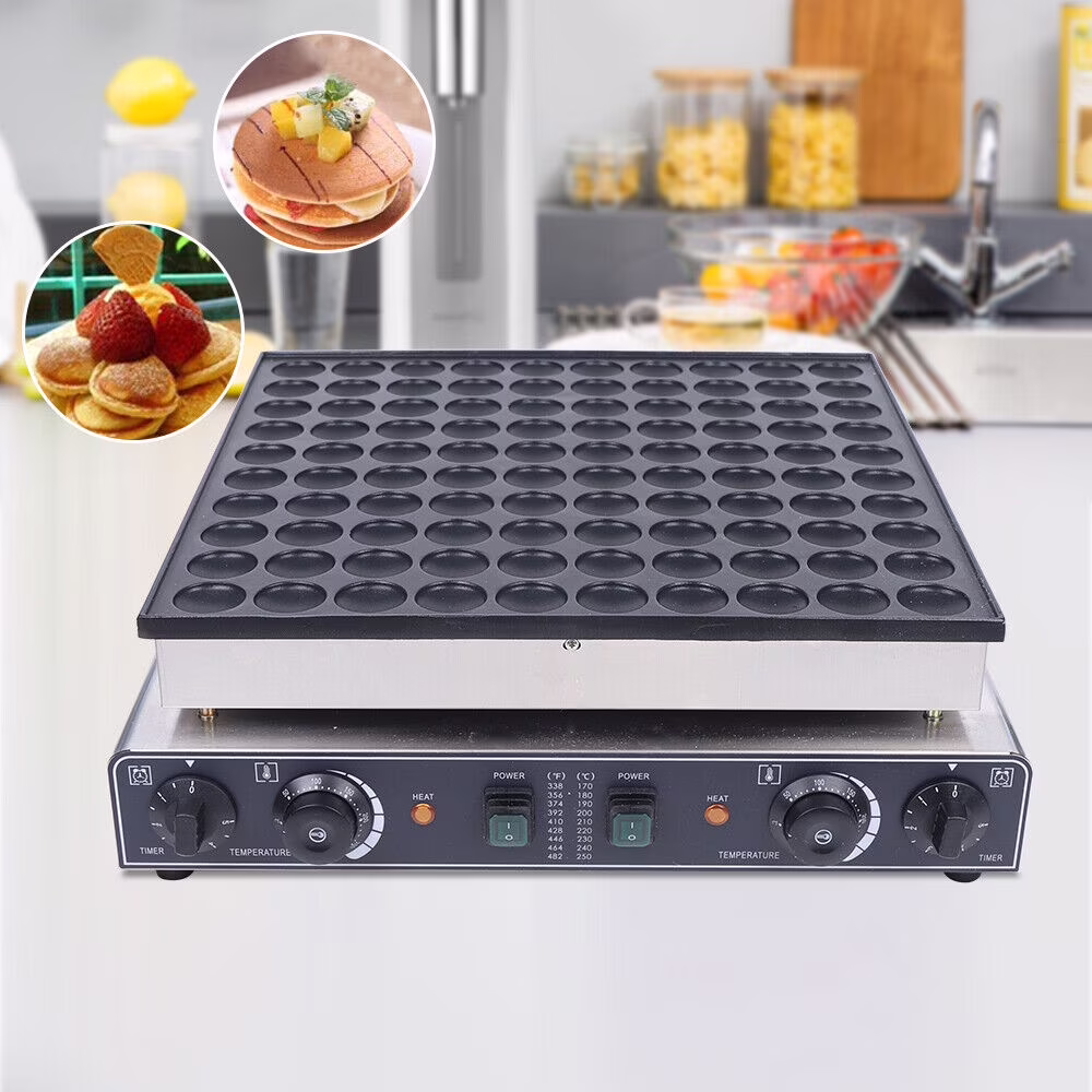 100pcs Electric Mini Dutch Pancake Maker Nonstick Baker Machine Iron Baker 3400W