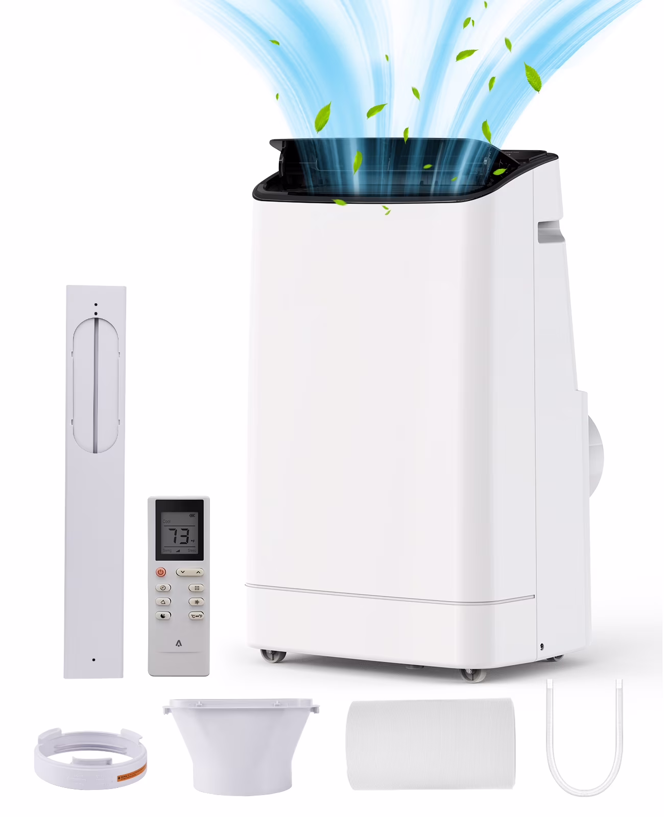 14,000BTU Portable Air Conditioner with Remote Control，24H Timer