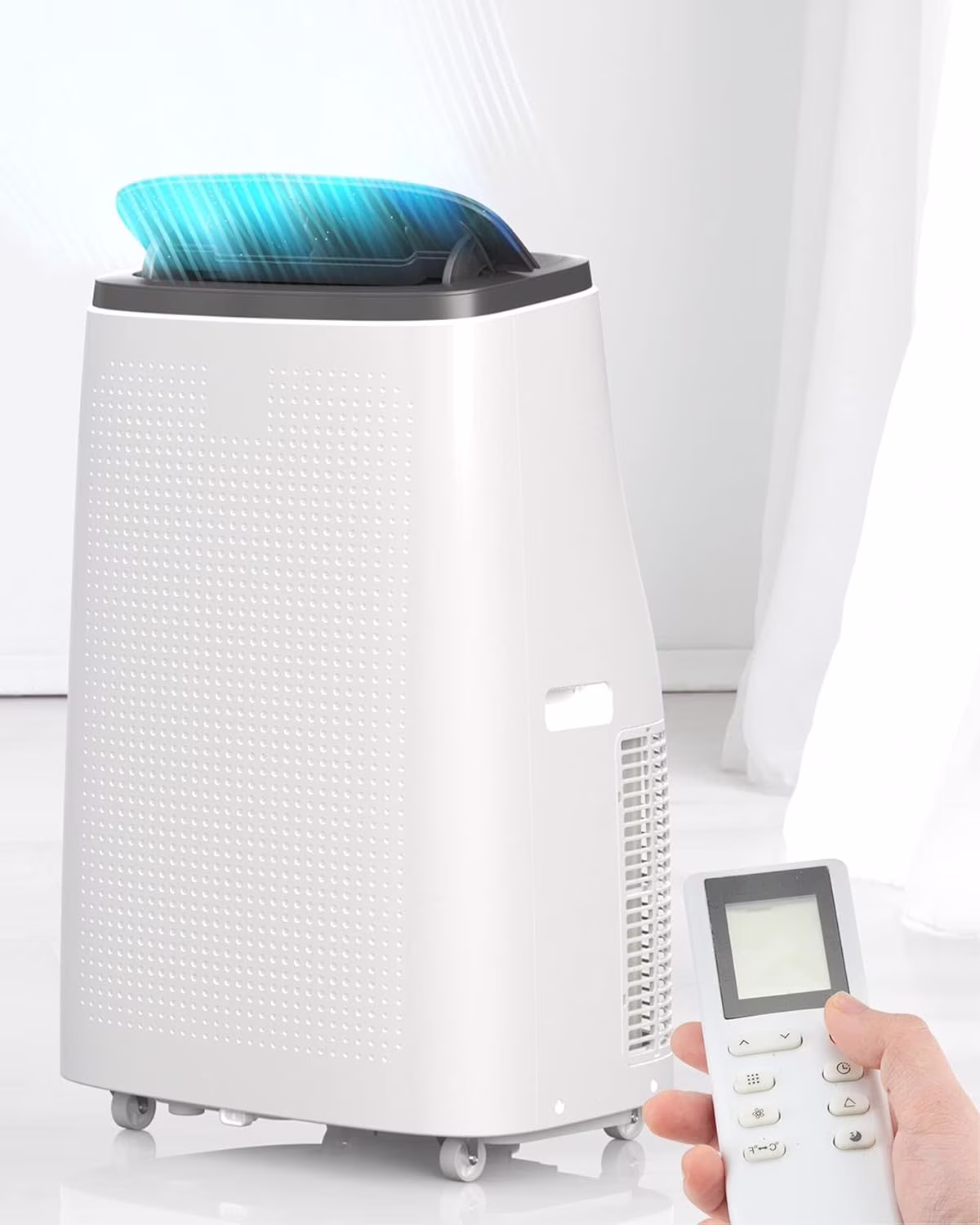 14000 BTU Portable Air Conditioner AC with Remote Control for Room up to 700 Sq. Ft